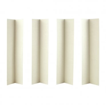 12" White Cake Box Extension Corners - Pack Of 100