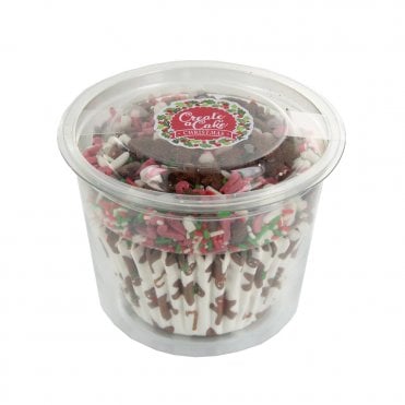 25 Gingerbread Baking Cases & Sprinkle Pod