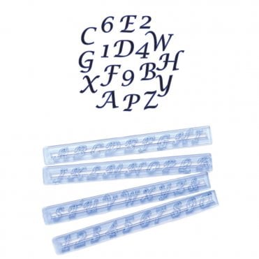 Alphabet & Number Set Script Case