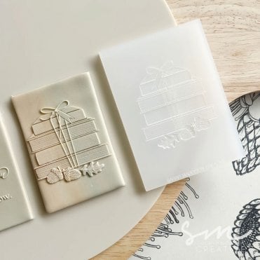 Book Stack Cookie Stamp