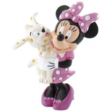 Minnie with Puppy Figurine Cake Topper