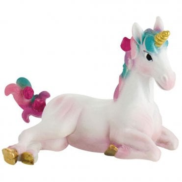 Unicorn Foal Painted Figurine Cake Topper