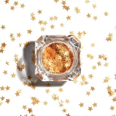 Edible Metallic Gold Glitter Stars - 3ml / 0.1oz