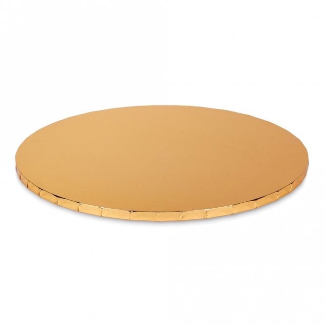 Cake Craft Company GOLD Mirror Round Premium Masonite (MDF) Cake Board Drum 10mm