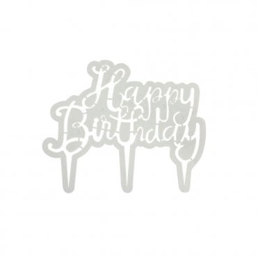 Cake Topper Cutter : Happy Birthday - Script