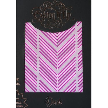 DASH - Cake Stencil by Karen Reeves