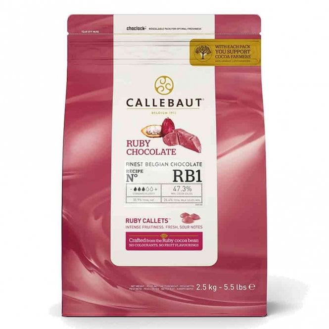 Callebaut Ruby Chocolate Chips (callets)