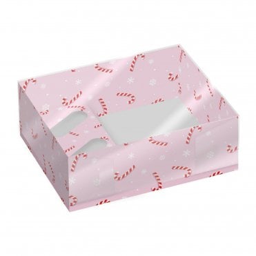 Candy Canes Hamper & Cupcake Box - Pack of 2