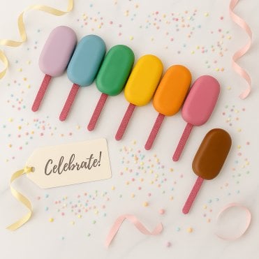 Candy Pink - Glitz Stix Premium Glitter Acrylic Cakesicle Sticks