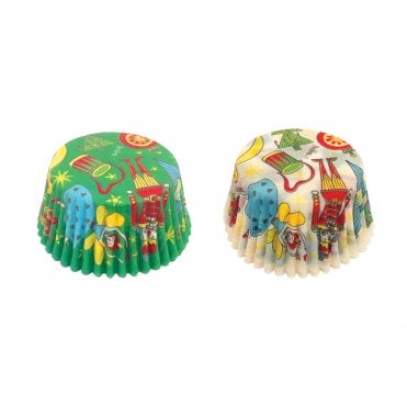 Christmas Nutcrackers Baking Cupcake Cases - Pack Of 36