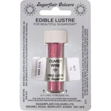 Claret Wine - Edible Lustre Dusting Colour 2g