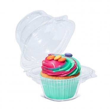 Clear Transparent Cupcake Container Pods