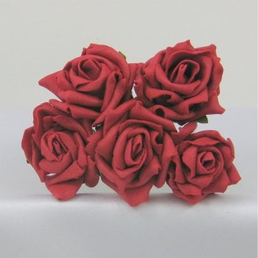 Colour Fast Foam Open Roses - 4cm