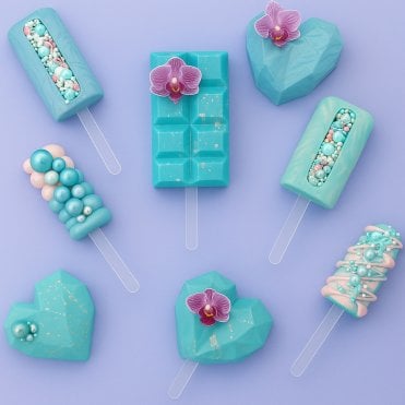 Crystal Clear - Signature Luxe Acrylic Premium Cakesicle Sticks