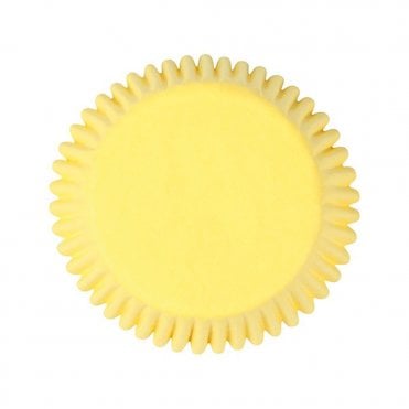 Yellow Baking Cupcake Case - Pack of 50