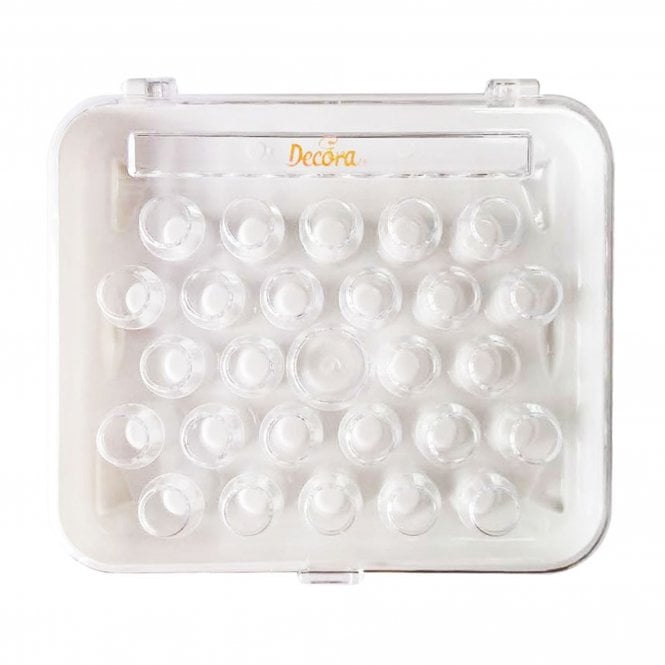 Decora 26 Nozzles, 2 Couplers, Hard Plastic Organiser Case with Freshness-Saver Cap