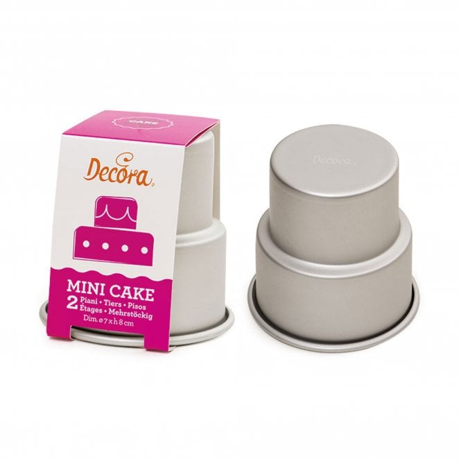 Decora Anodized Aluminum Mini Wedding Cake 2 Tiers