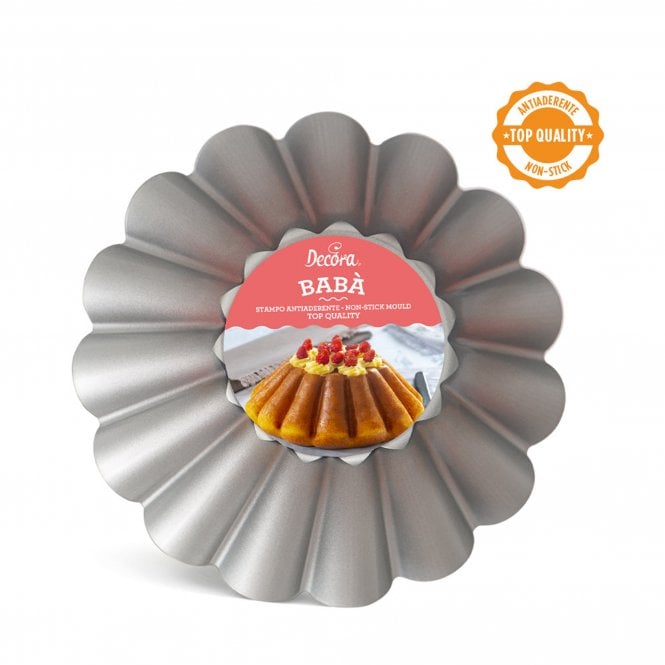 Decora Large Pudding Baking Pan Non-Stick Cake Tin 24cm