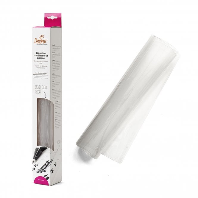 Decora Non-Stick Transparent Silicone Platinum Mat 40 x 60cm