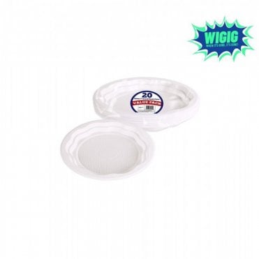 Deluxe 7'' Round Plastic Plates