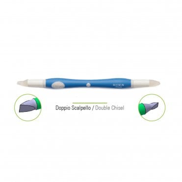 Double Chisel Tip Silicone Precision Modelling Tool