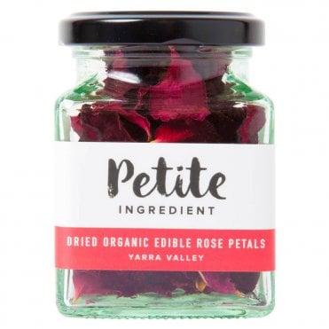 Dried Organic Edible Rose Petals Red (Jar)