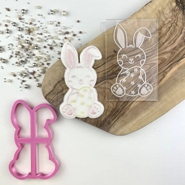 Easter Rabbit - Cookie Cutter, Embosser and Stamp