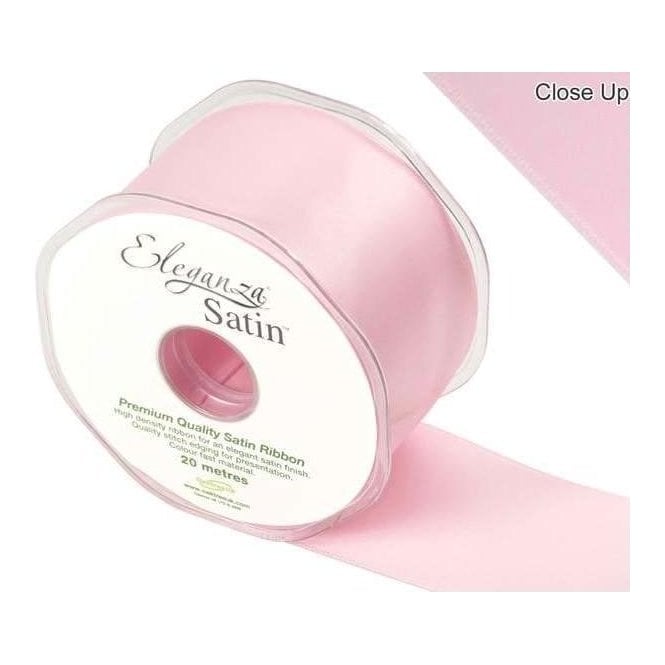 Eleganza Light Pink - Double Faced Satin Ribbon