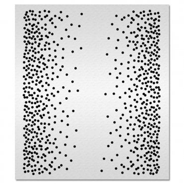 Acrylic Cake Stencil - Confetti Border
