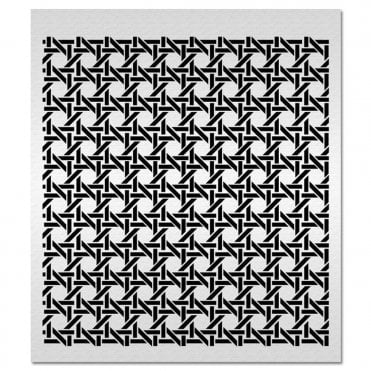 Acrylic Cake Stencil - Wicker Caning