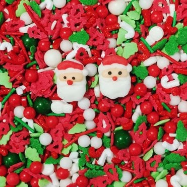 Festive Santa Christmas Sprinkle Mix - 80g