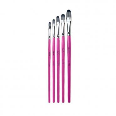 Flat Paint Brush Set - LL 10FL Brush - 5 Pieces