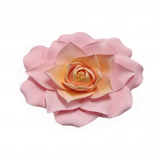 Fleur Maison Delicate Pink Perfection: Edible Sugar Rose Round NV with Spray Center