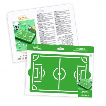 Football Field Stencil 30 x 20 cm