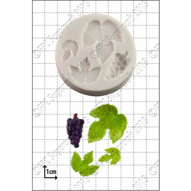 FPC Moulds Grape & Vine Leaves' Silicone Mould