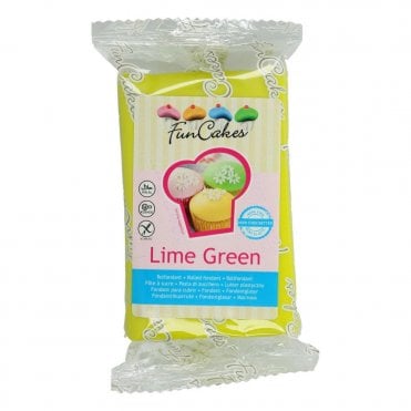 Funcakes Fondant - Lime Green - 250g 