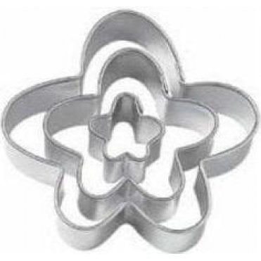 Funny Flower Shape Mini cookie Cutters - Set of 3