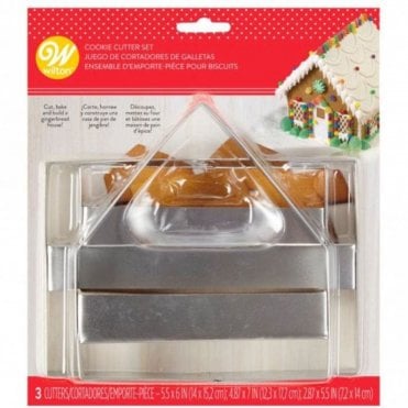 Gingerbread House Cutter - Set of 3