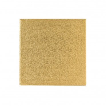 Gold Square Foiled Cake Drum/Board 12mm Thick
