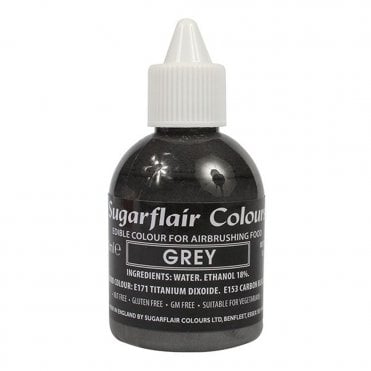 Grey - Edible Airbrush Liquid Colouring 60ml