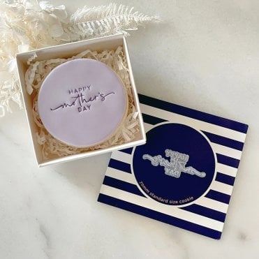 "Happy Mother’s Day" Text Stamp: Cherish Mom with Every Sweet Bite!