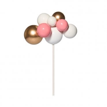 Metallic Candy Pink and Gold Cloud Topper