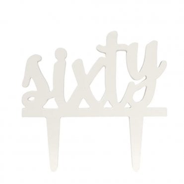 Hard Sugar Decoration Non Edible Sixty Pic