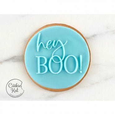 Hey Boo - Reverse Embosser Stamp