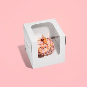 Holds 1 - Extra Deep Single Cupcake box