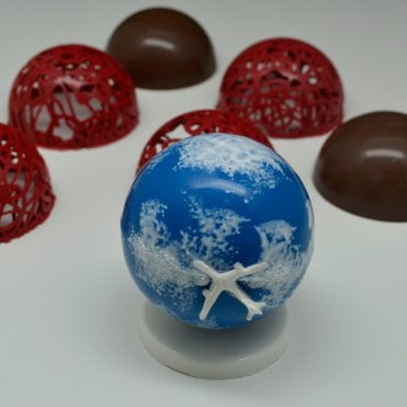 Hot Bomb Harmony Sphere Mould - 70mm - 3 Cavity - Special Chocolate Mould