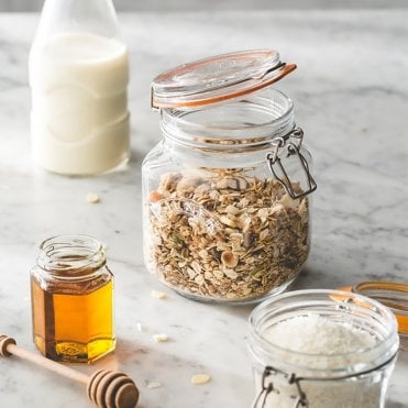 Clip Top Square Jar - 1 Litre