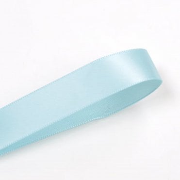 Light Blue Double-Faced Satin Ribbon - 10mm