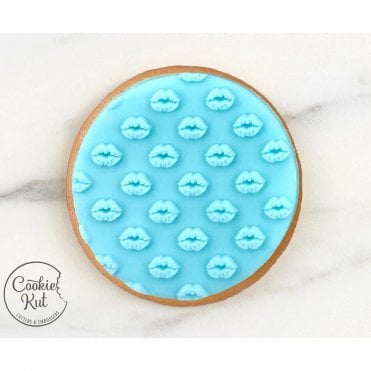 Lips Pattern - Cookie Reverse Embosser Stamp