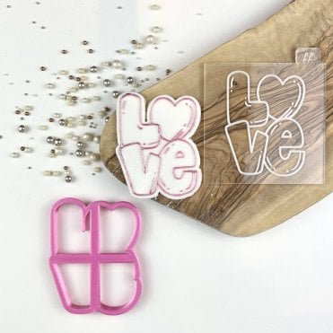 Love in Bubble Font Valentine's